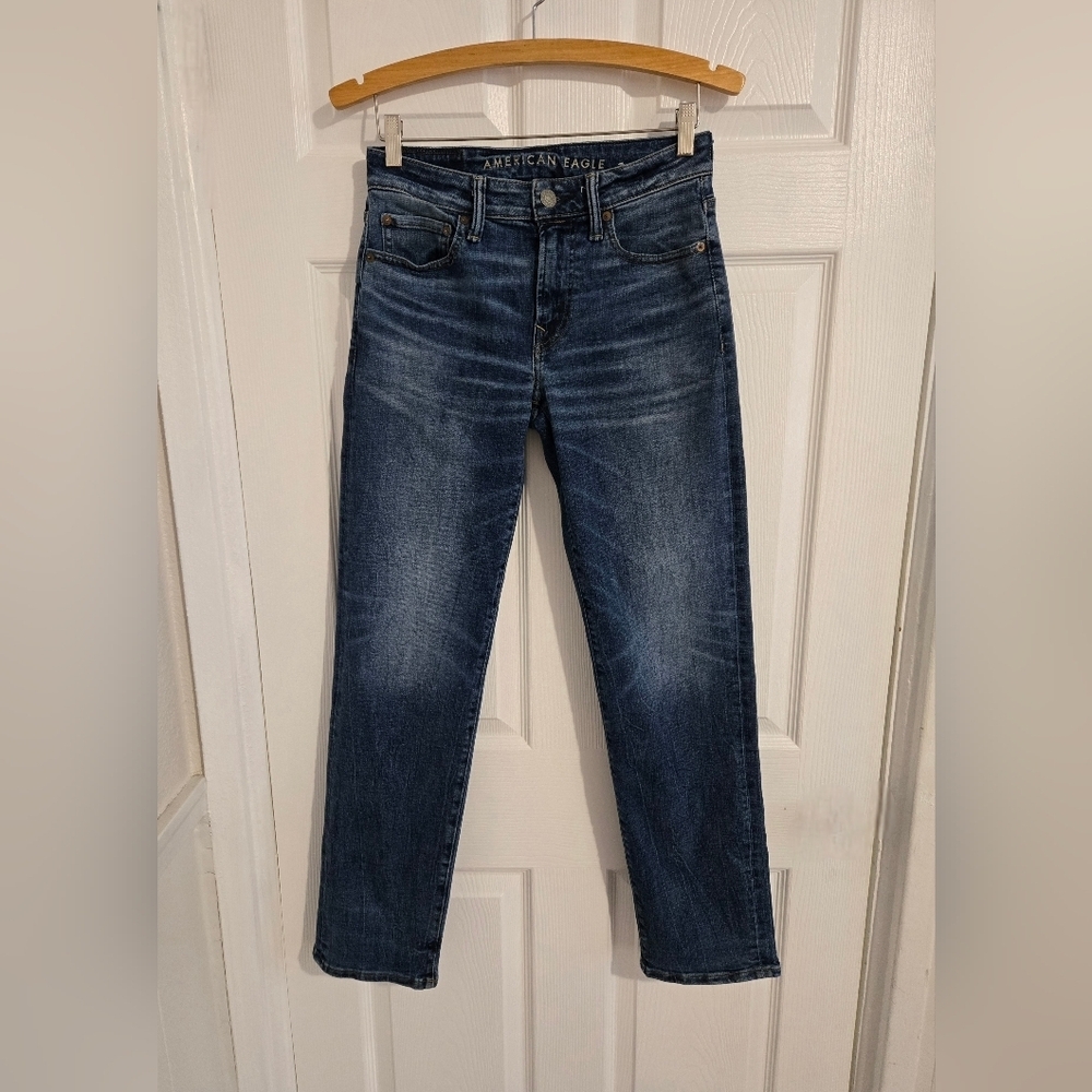 American Eagle Men’s Jeans 28x32 Blue Slim Straight Next Level AirFlex Stretch
